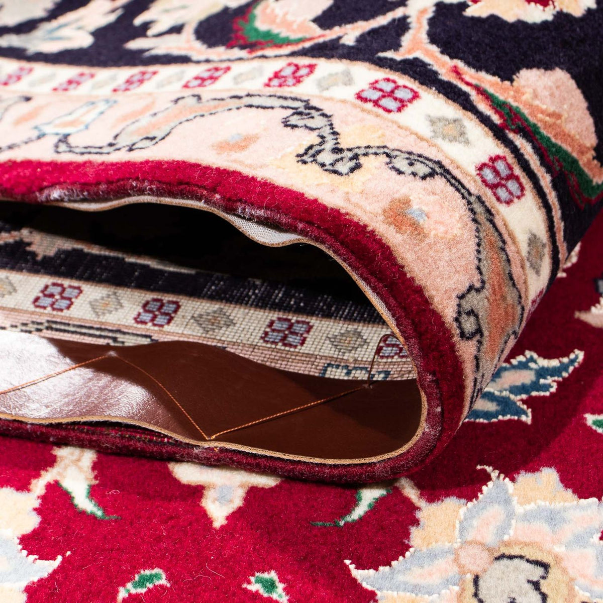 Tapis persan - Tabriz - Royal - 240 x 172 cm - rouge foncé