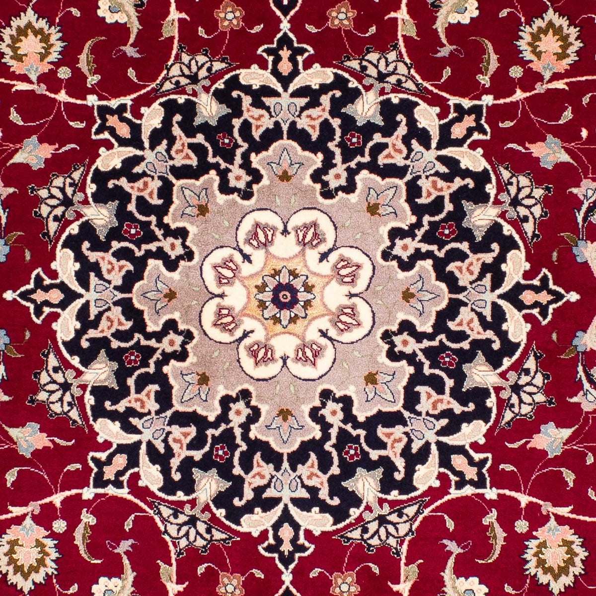 Tapis persan - Tabriz - Royal - 236 x 178 cm - rouge foncé