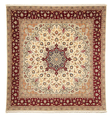 Tapis persan - Tabriz - Royal carré  - 258 x 252 cm - beige