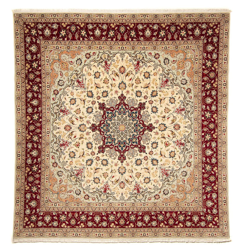 Tapis persan - Tabriz - Royal carré  - 258 x 252 cm - beige