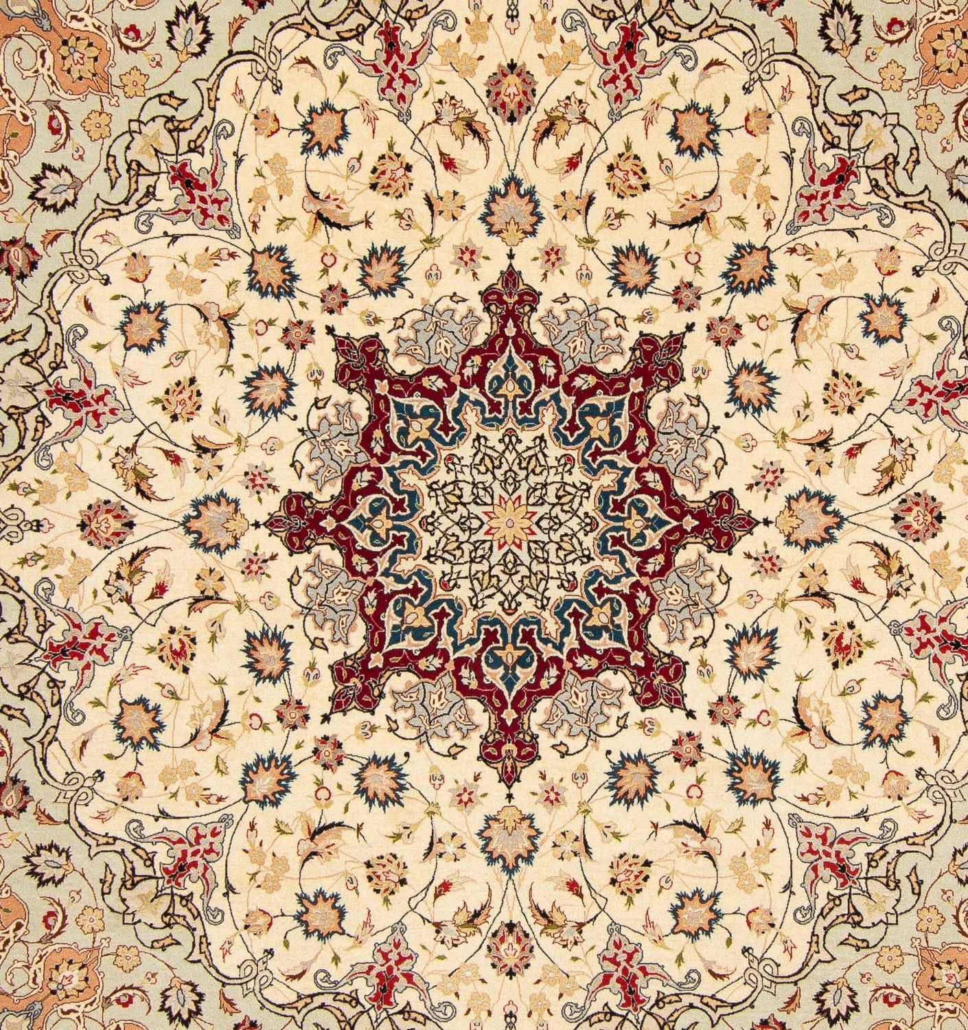 Tapis persan - Tabriz - Royal carré  - 258 x 252 cm - beige