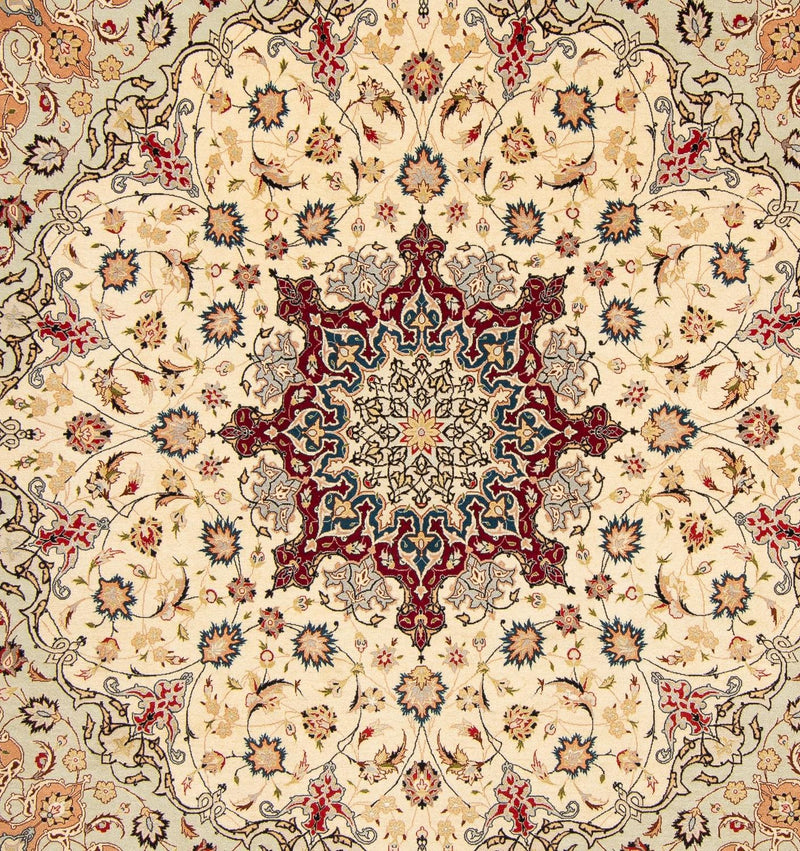 Tapis persan - Tabriz - Royal carré  - 258 x 252 cm - beige