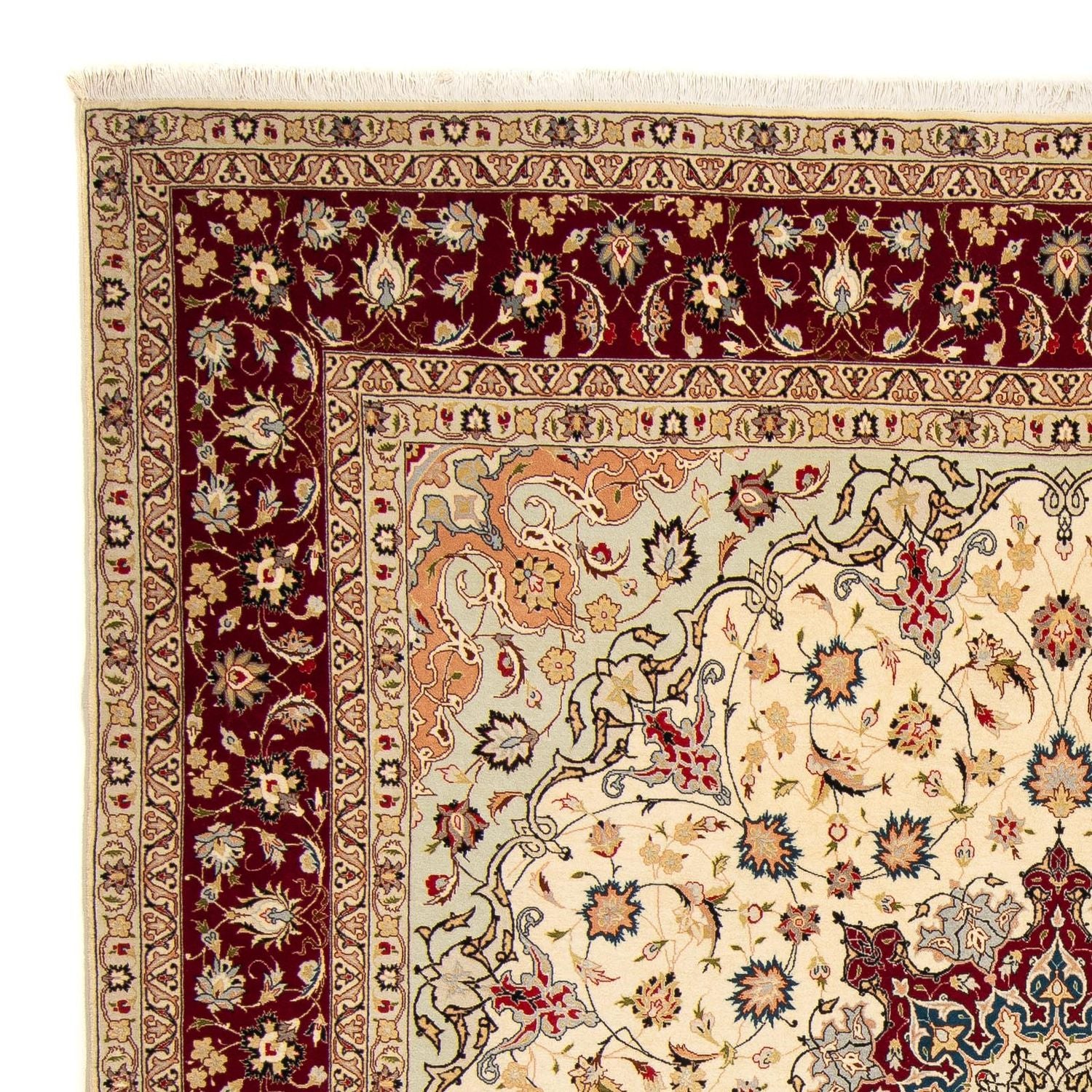 Tapis persan - Tabriz - Royal carré  - 258 x 252 cm - beige