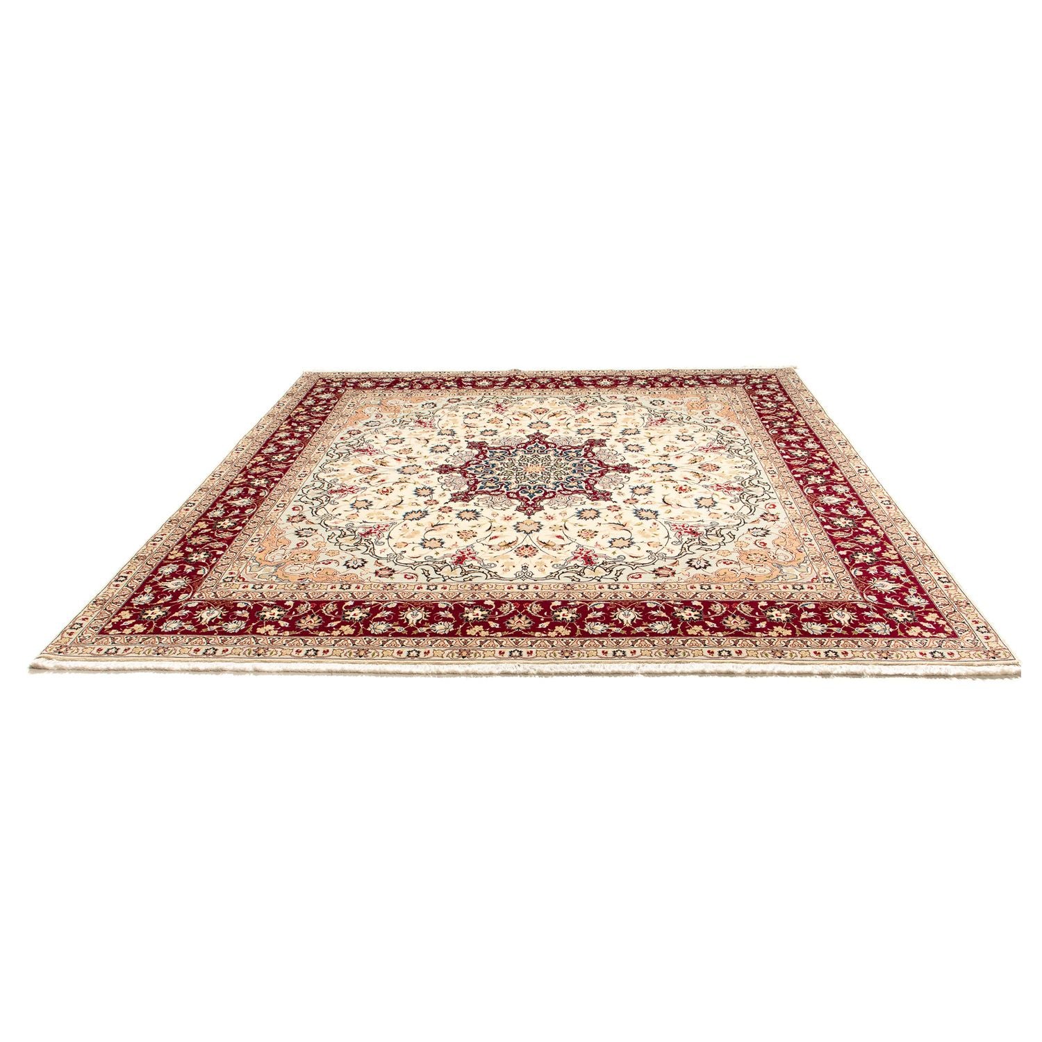 Tapis persan - Tabriz - Royal carré  - 258 x 252 cm - beige