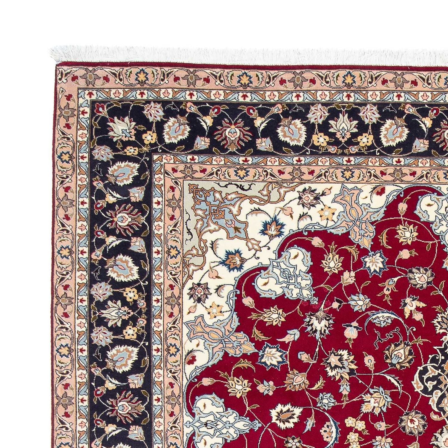 Tapis persan - Tabriz - Royal - 305 x 204 cm - rouge foncé