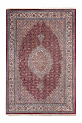 Tapis persan - Tabriz - 300 x 198 cm - rouge foncé