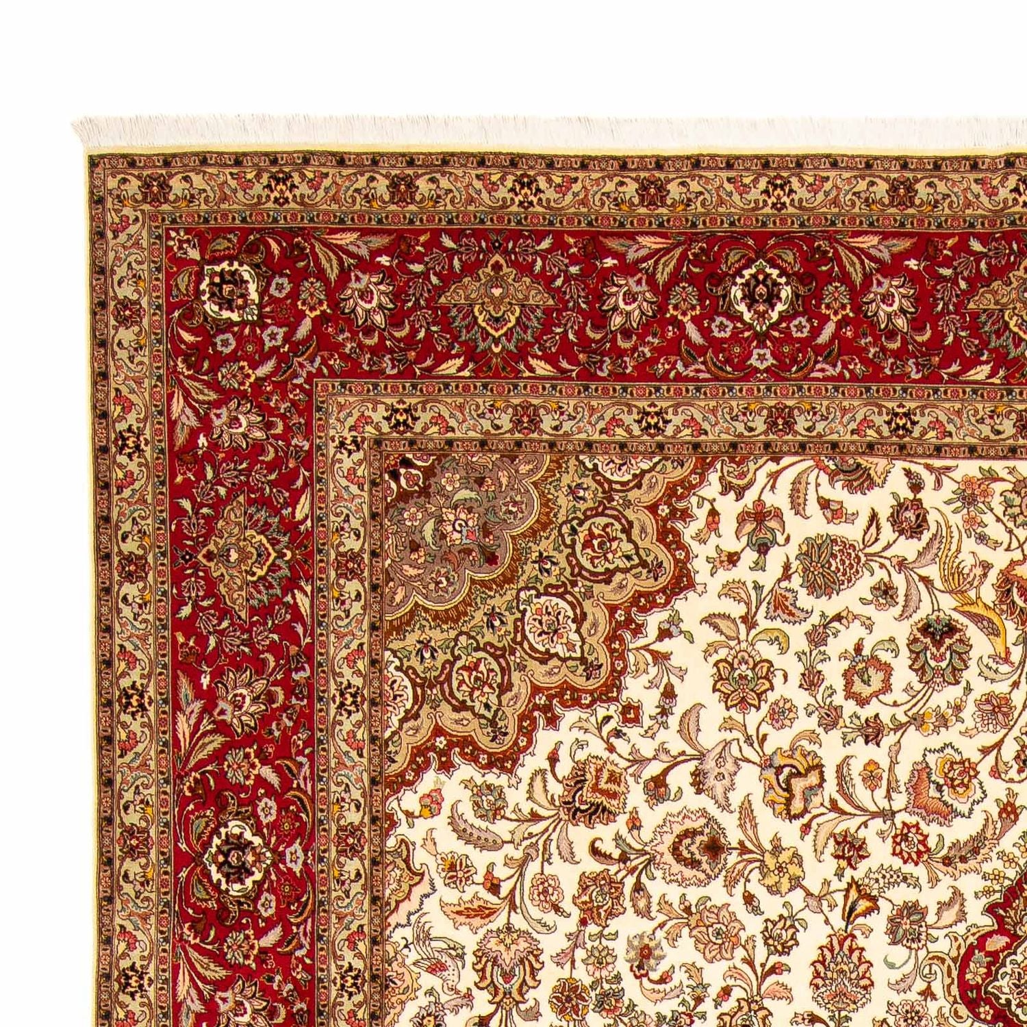 Tapis persan - Tabriz - Royal - 415 x 306 cm - marron clair