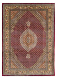 Tapis persan - Tabriz - 346 x 253 cm - rouge foncé