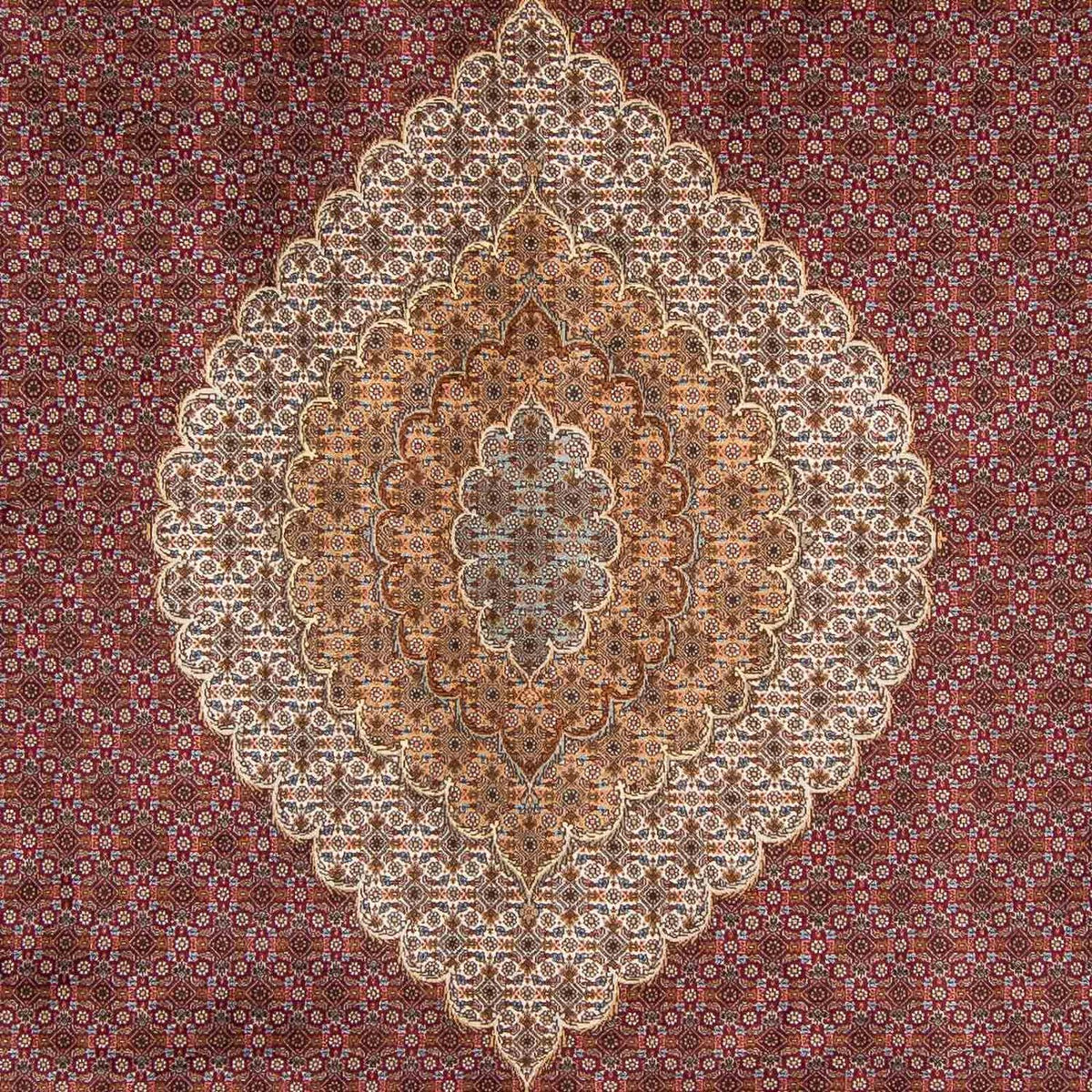 Tapis persan - Tabriz - 346 x 253 cm - rouge foncé