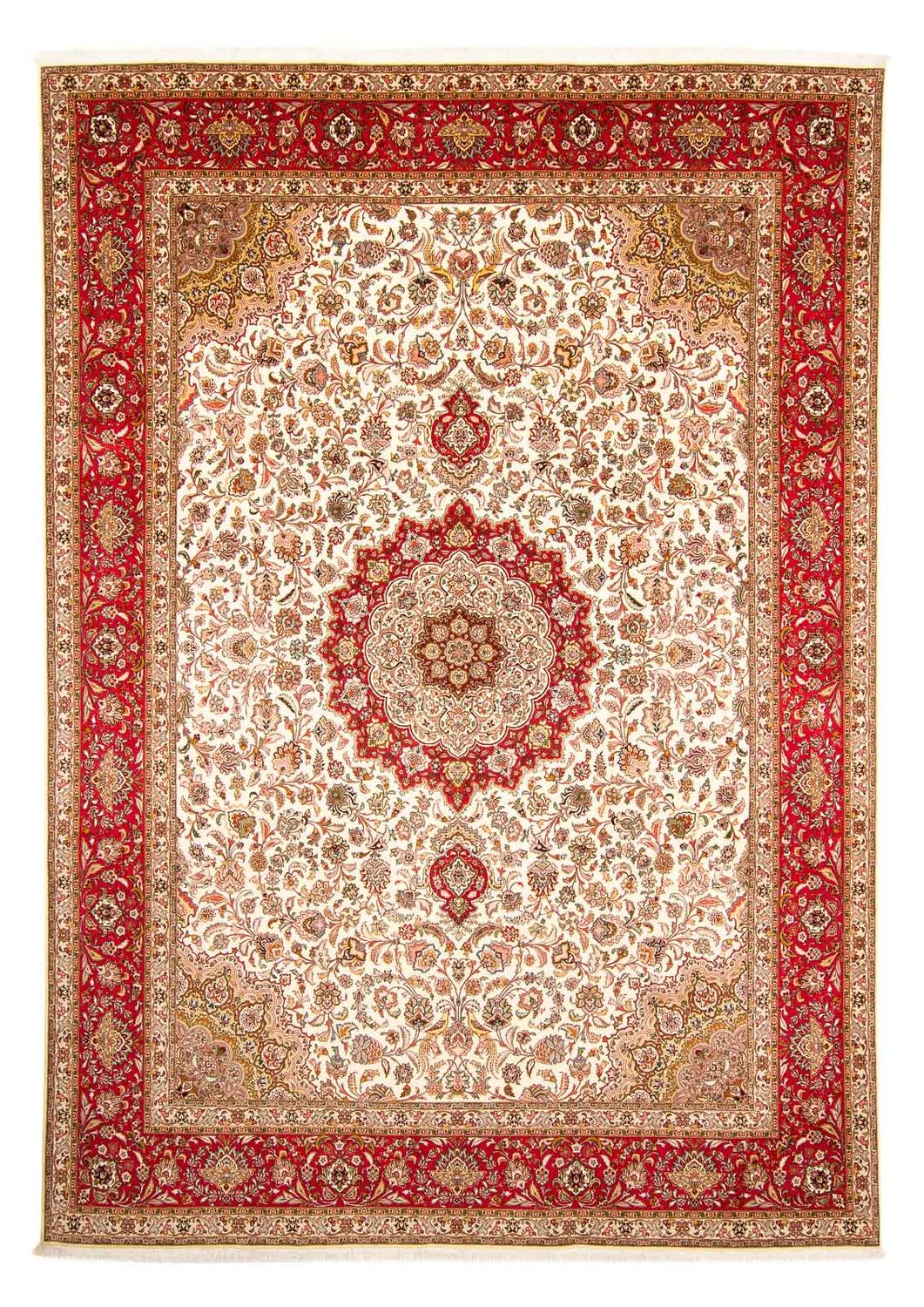 Tapis persan - Tabriz - Royal - 411 x 303 cm - rouge