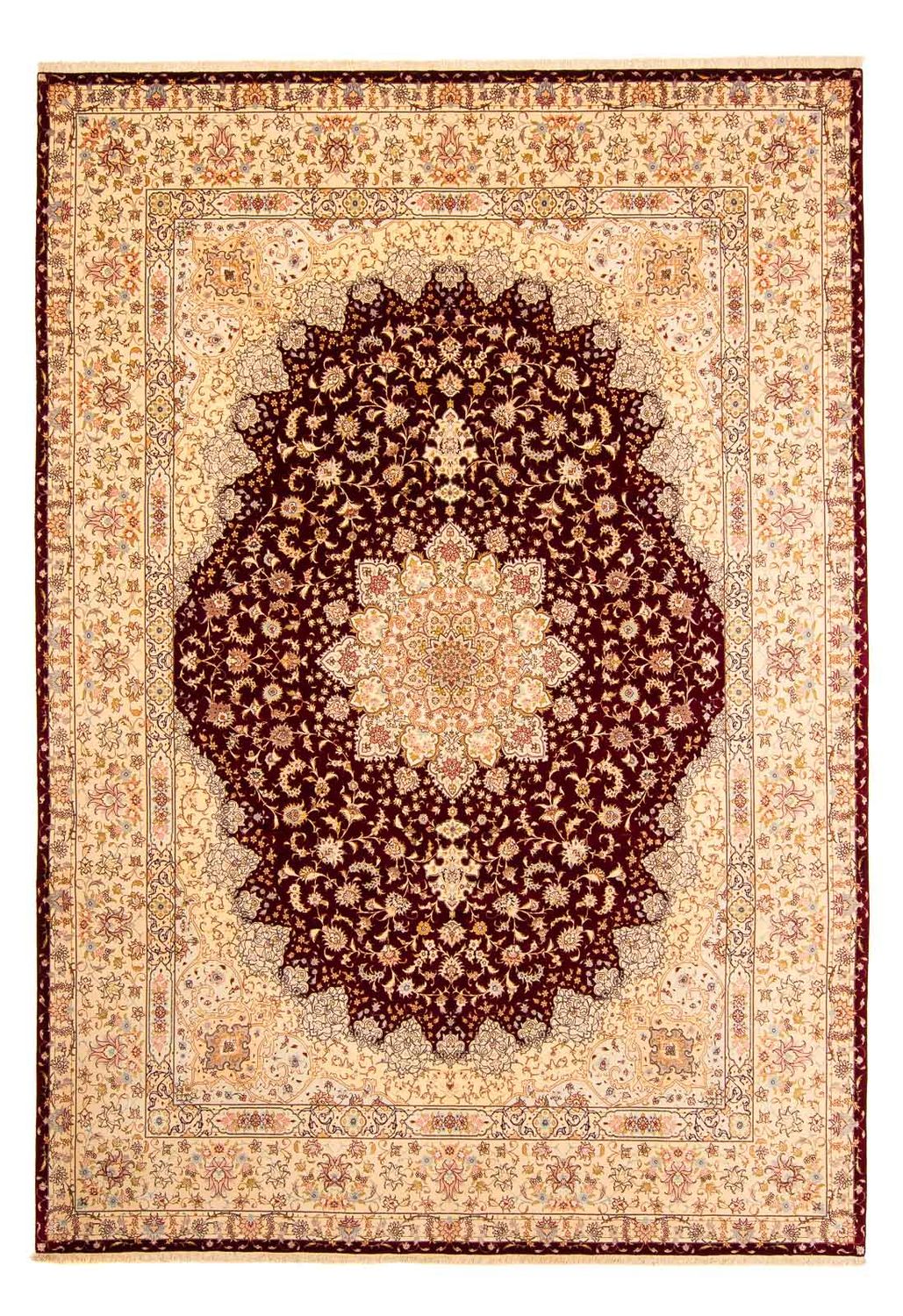 Tapis persan - Tabriz - Royal - 405 x 301 cm - rouge foncé