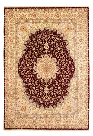 Tapis persan - Tabriz - Royal - 405 x 301 cm - rouge foncé