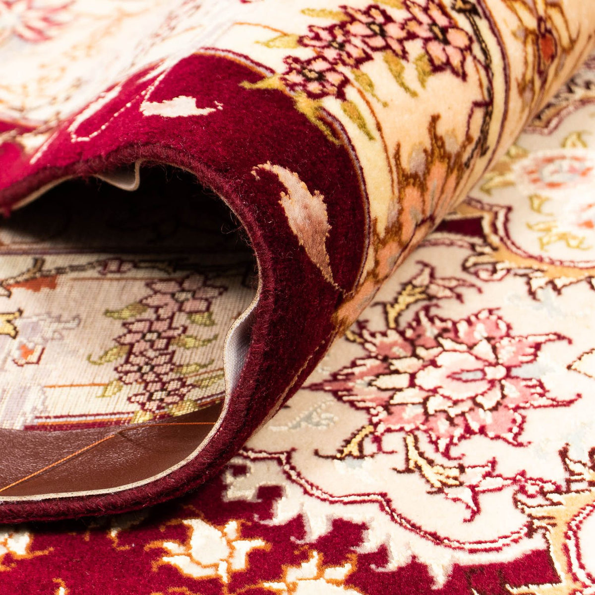 Tapis persan - Tabriz - Royal - 405 x 301 cm - rouge foncé