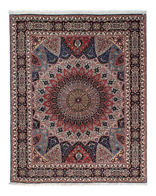 Tapis persan - Tabriz - Royal - 190 x 156 cm - marron clair