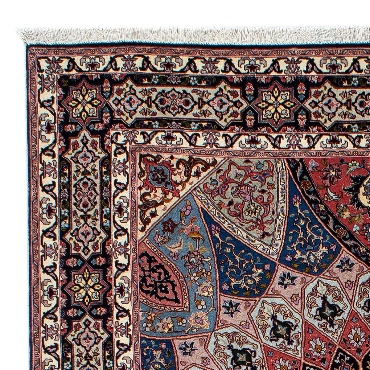Tapis persan - Tabriz - Royal - 190 x 156 cm - marron clair