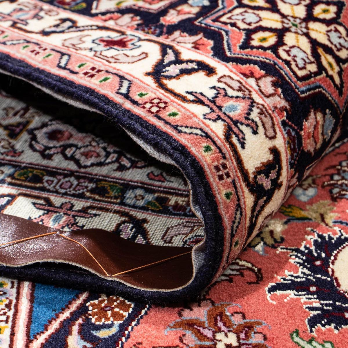 Tapis persan - Tabriz - Royal - 190 x 156 cm - marron clair