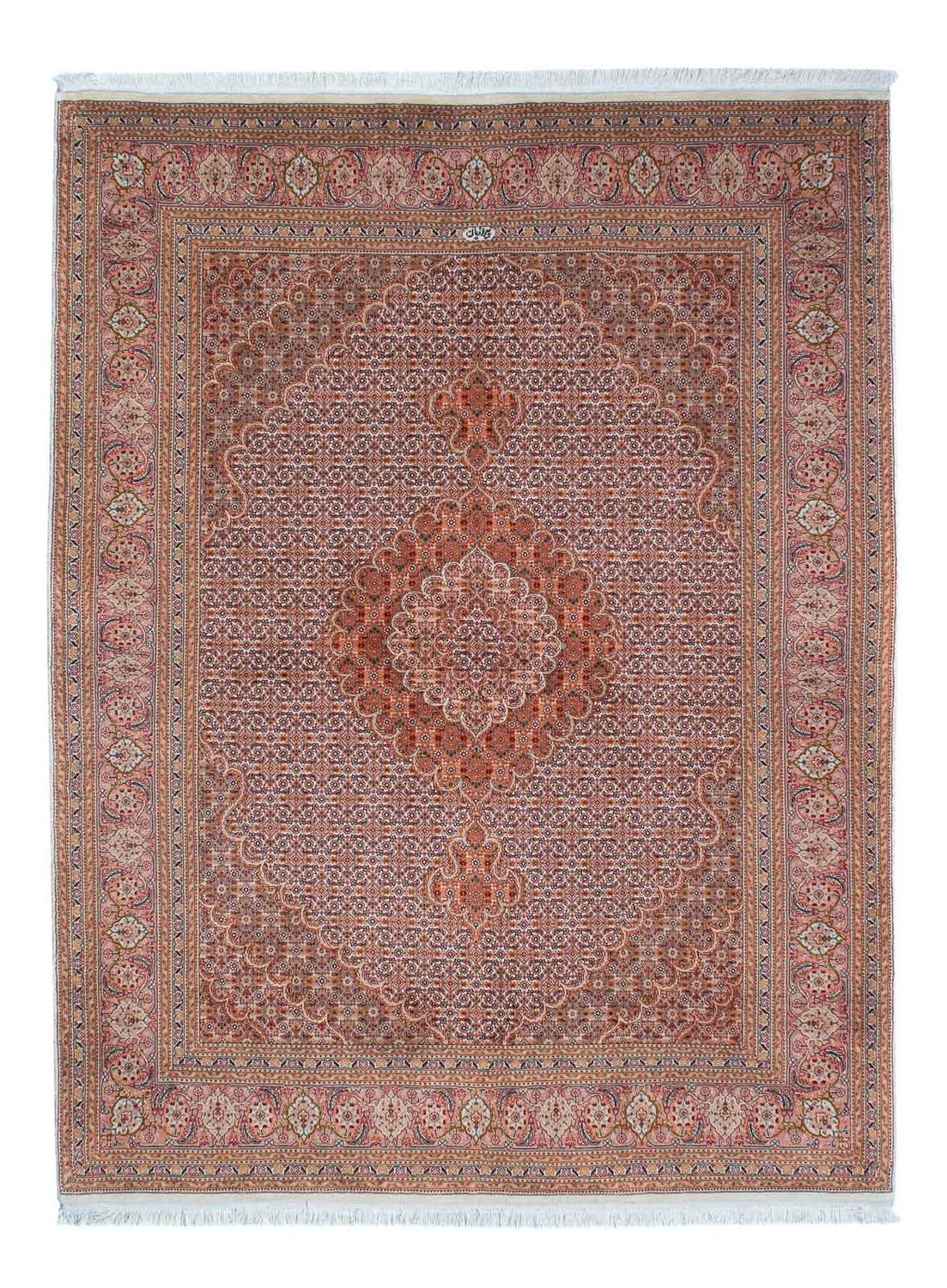 Tapis persan - Tabriz - 202 x 150 cm - rouge clair
