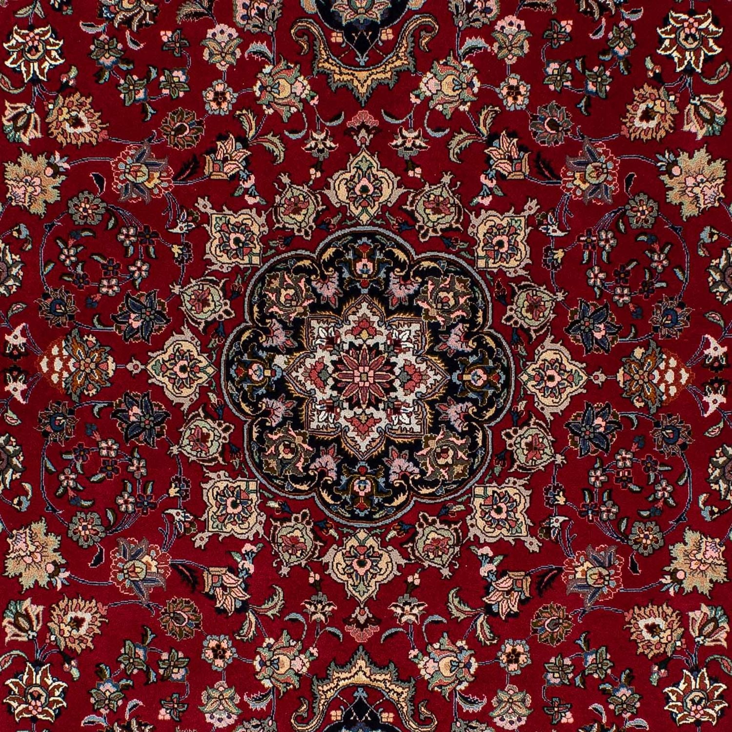 Tapis persan - Tabriz - Royal - 212 x 149 cm - rouge foncé
