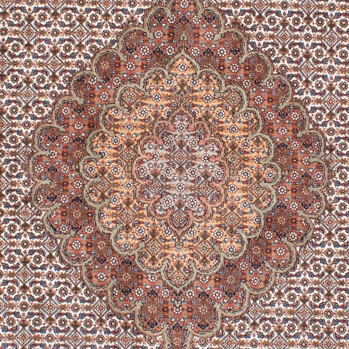 Tapis persan - Tabriz - 198 x 152 cm - marron clair