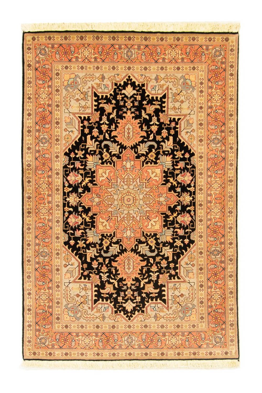 Tapis persan - Tabriz - Royal - 153 x 100 cm - bleu foncé