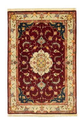 Tapis persan - Tabriz - Royal - 149 x 100 cm - rouge