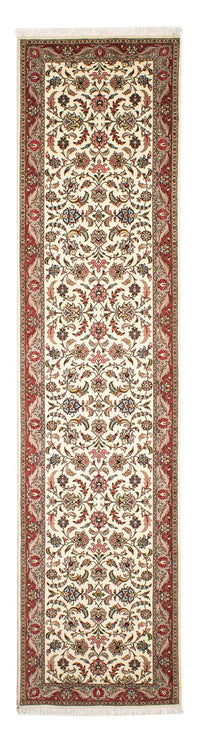 Tapis de couloir Tapis persan - Tabriz - Royal - 298 x 72 cm - beige