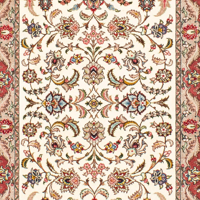 Tapis de couloir Tapis persan - Tabriz - Royal - 297 x 73 cm - beige