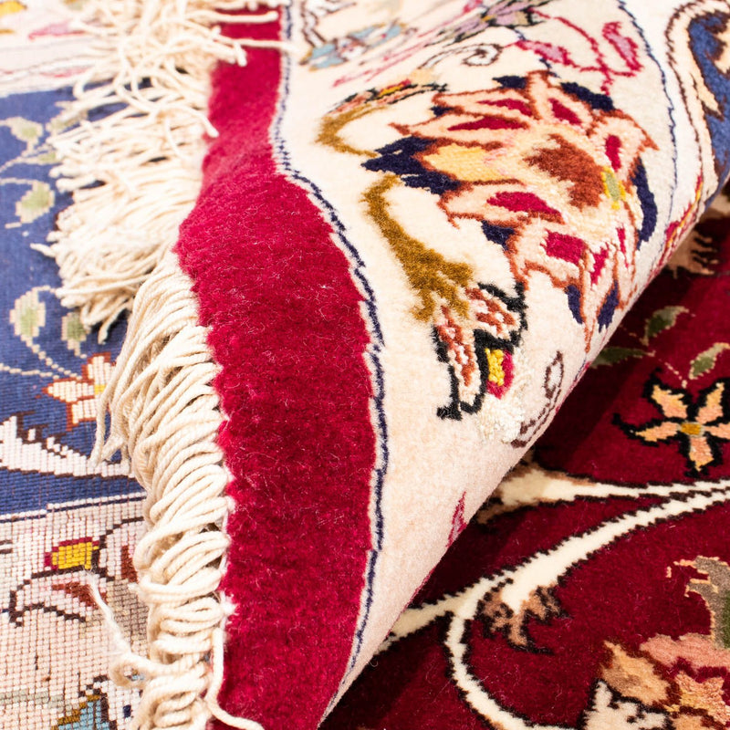 Tapis persan - Tabriz - Royal ronde  - 250 x 250 cm - rouge foncé