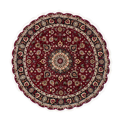 Tapis persan - Tabriz - Royal ronde  - 150 x 150 cm - rouge foncé