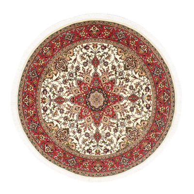 Tapis persan - Tabriz - Royal ronde  - 148 x 148 cm - beige