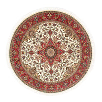 Tapis persan - Tabriz - Royal ronde  - 148 x 148 cm - beige