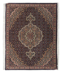 Tapis persan - Tabriz - Royal - 88 x 66 cm - bleu foncé