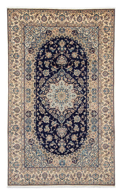 Tapis persan - Nain - Royal - 308 x 197 cm - bleu foncé