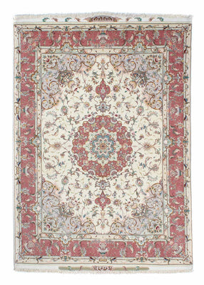 Tapis persan - Tabriz - Royal - 207 x 150 cm - beige