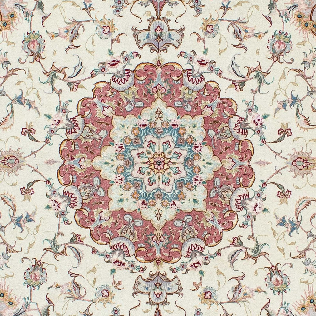 Tapis persan - Tabriz - Royal - 207 x 150 cm - beige