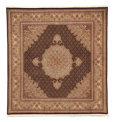 Tapis persan - Tabriz carré  - 210 x 200 cm - marron clair