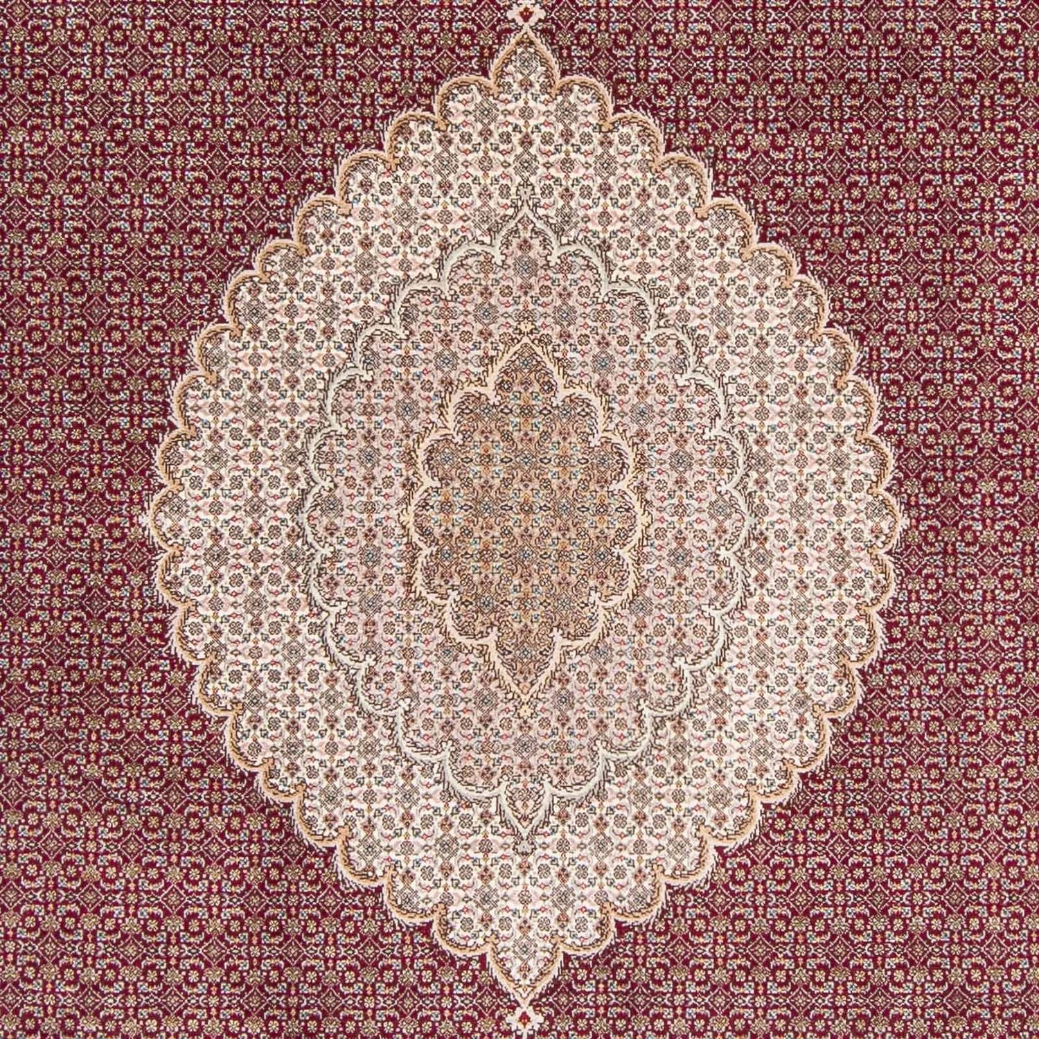 Tapis persan - Tabriz - 305 x 202 cm - rouge foncé