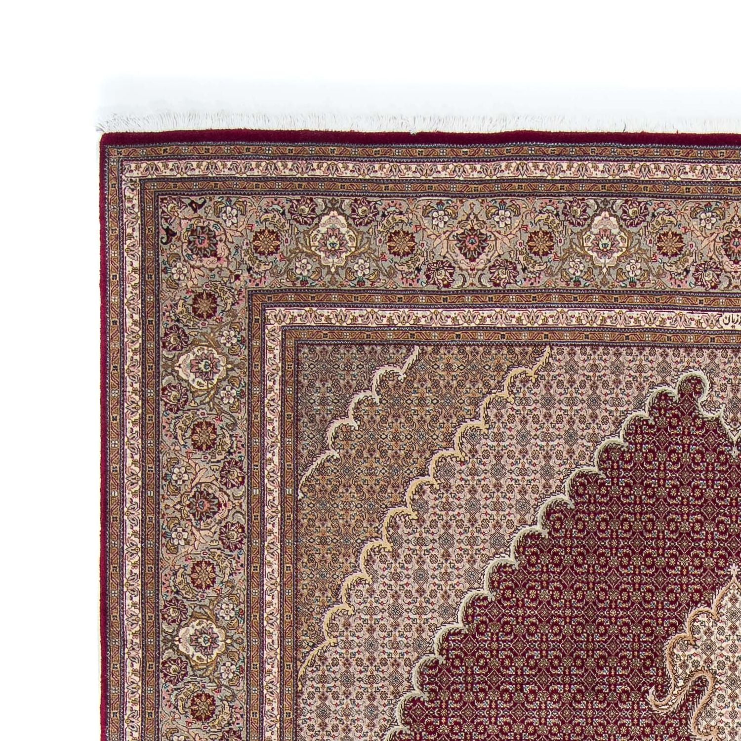 Tapis persan - Tabriz - 305 x 202 cm - rouge foncé