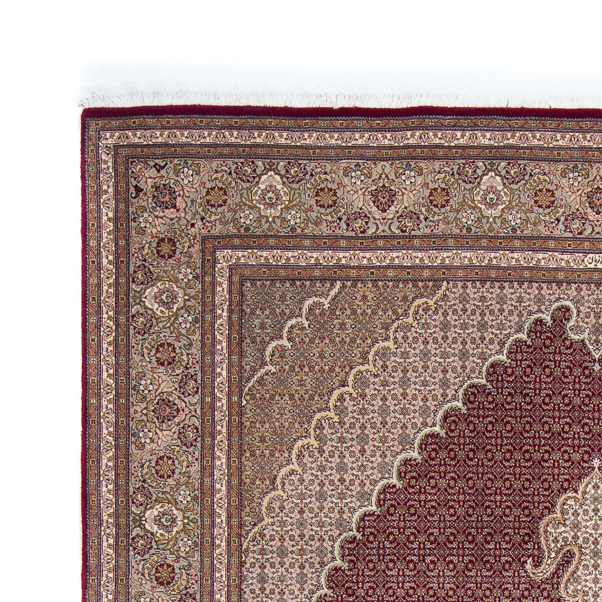 Tapis persan - Tabriz - 305 x 202 cm - rouge foncé