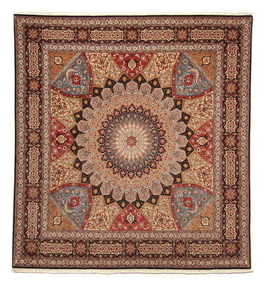 Tapis persan - Tabriz - Royal carré  - 264 x 252 cm - marron clair