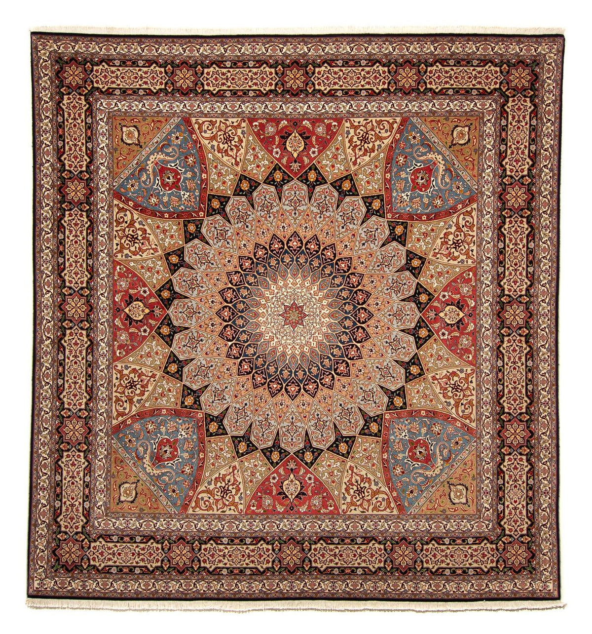 Tapis persan - Tabriz - Royal carré  - 264 x 252 cm - marron clair