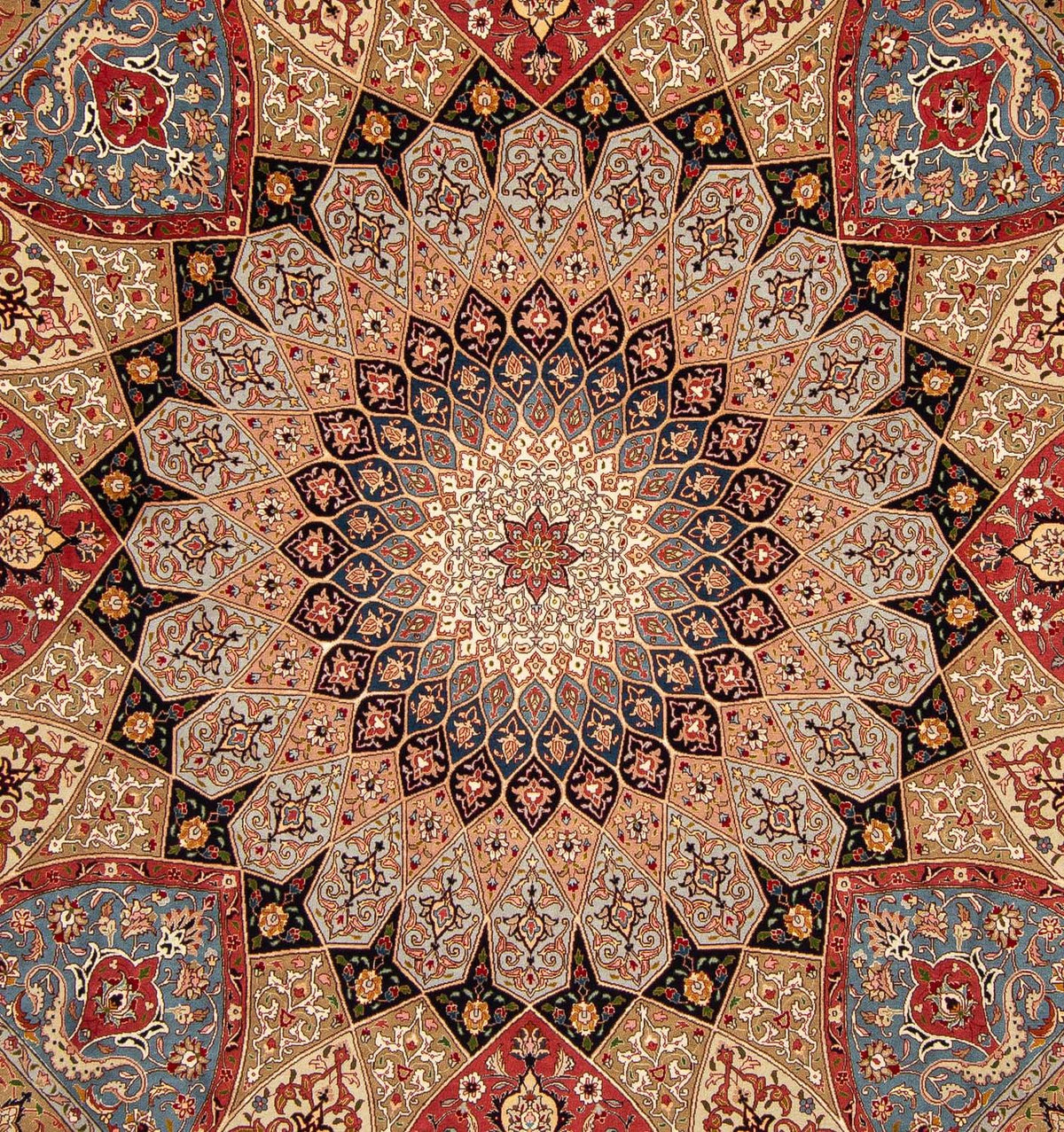 Tapis persan - Tabriz - Royal carré  - 264 x 252 cm - marron clair