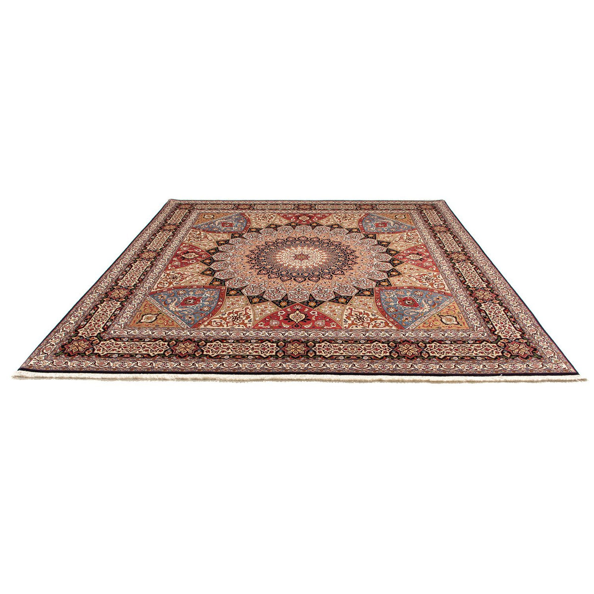 Tapis persan - Tabriz - Royal carré  - 264 x 252 cm - marron clair