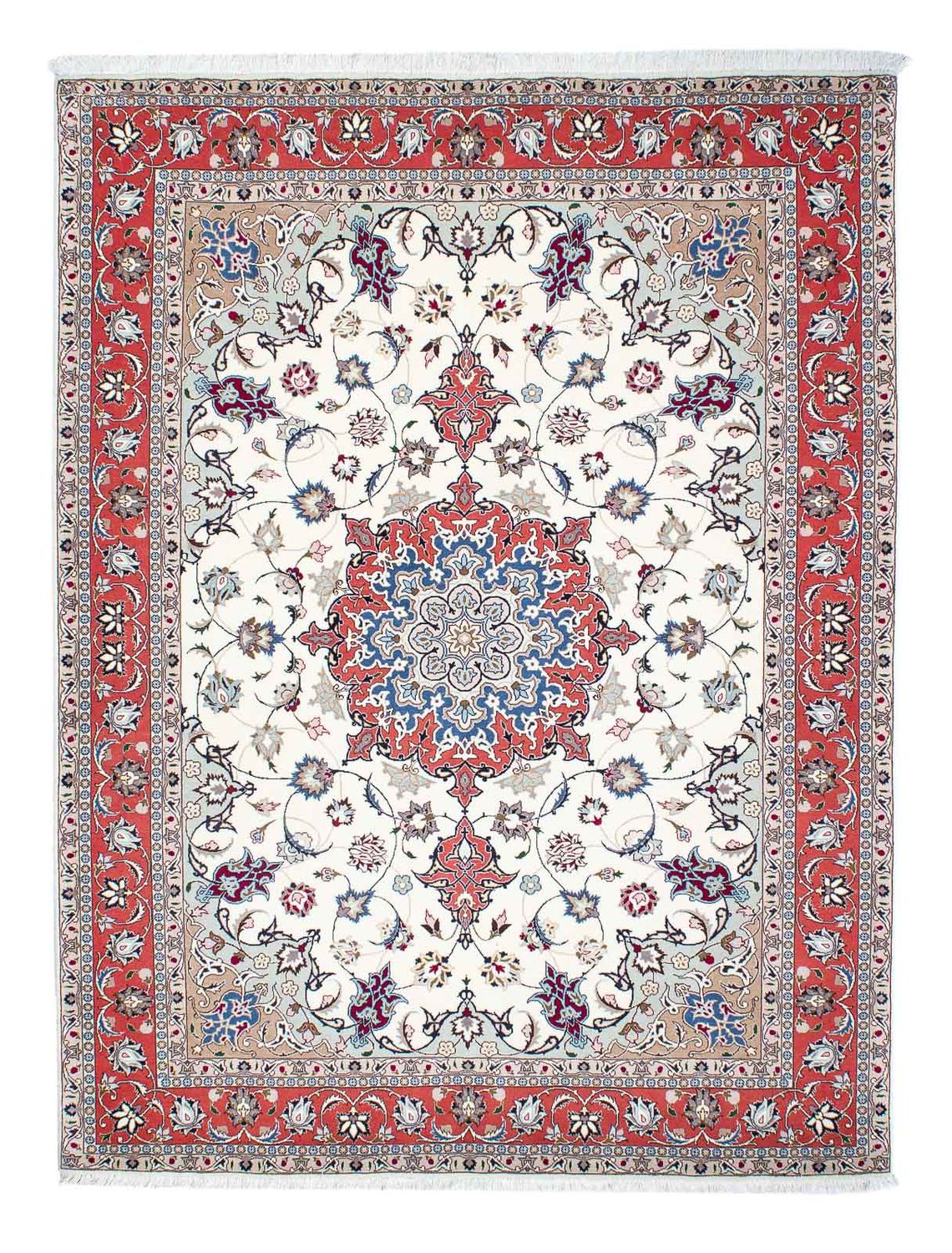 Tapis persan - Tabriz - Royal - 198 x 151 cm - beige