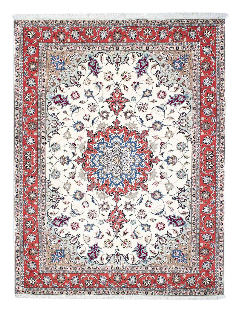 Tapis persan - Tabriz - Royal - 198 x 151 cm - beige