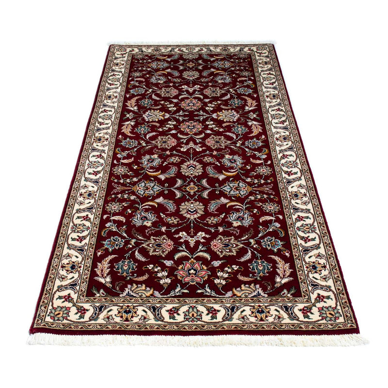 Tapis de couloir Tapis persan - Tabriz - Royal - 205 x 88 cm - rouge foncé