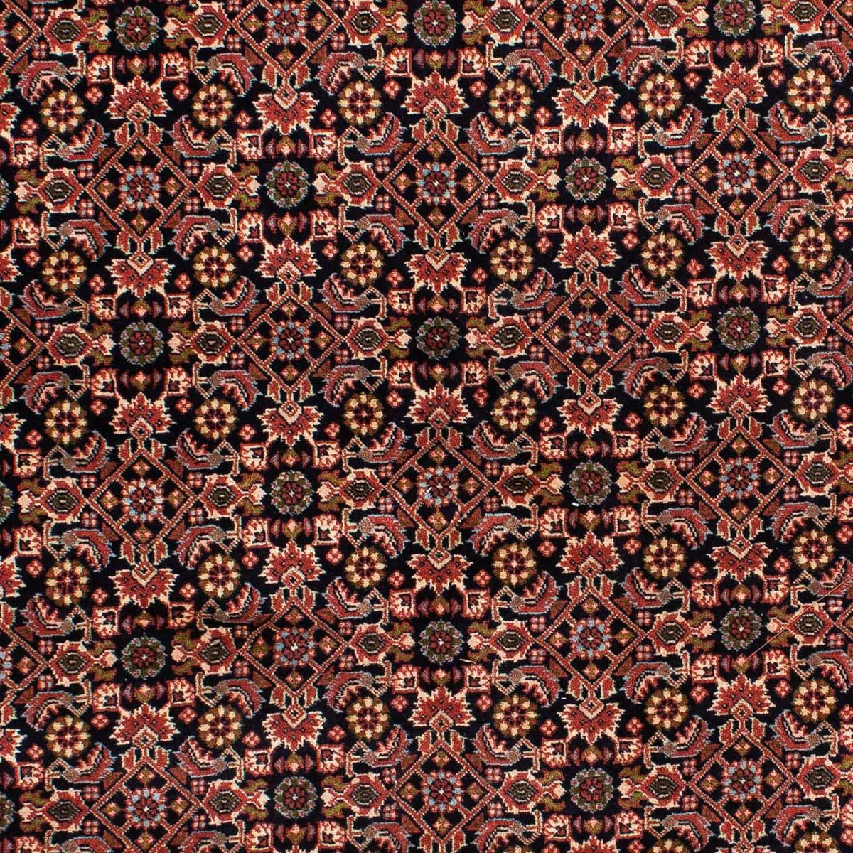 Tapis persan - Bidjar - 209 x 140 cm - bleu foncé