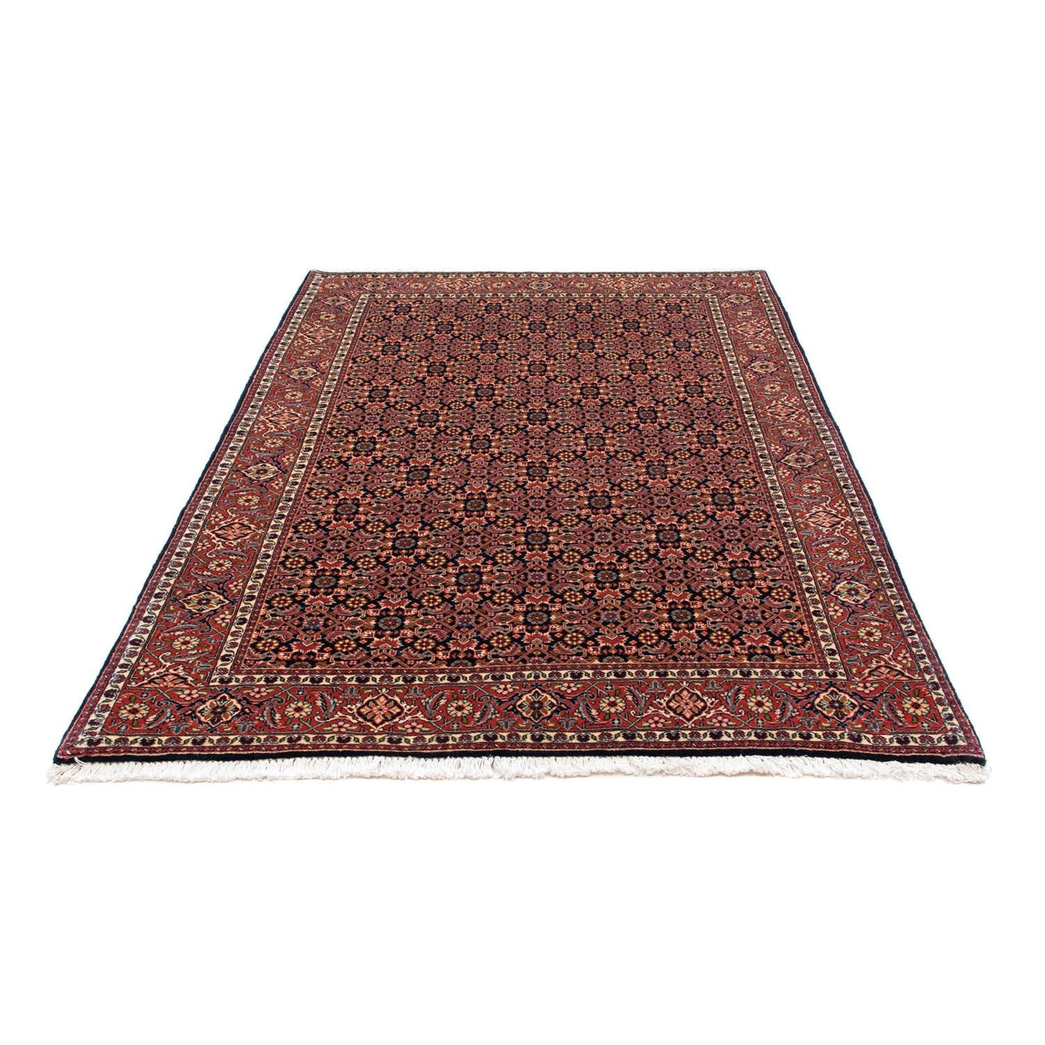 Tapis persan - Bidjar - 209 x 140 cm - bleu foncé