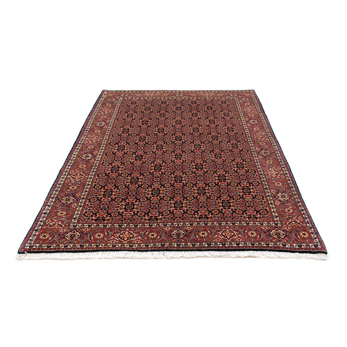 Tapis persan - Bidjar - 209 x 140 cm - bleu foncé