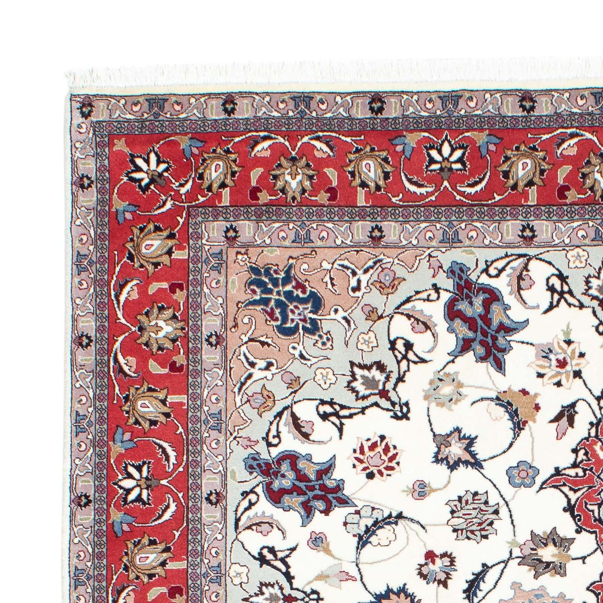 Tapis persan - Tabriz - Royal - 202 x 147 cm - beige